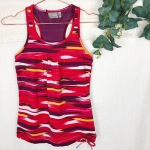 Athleta | Red Airbrush Printed Tinker Tank | SZ XS